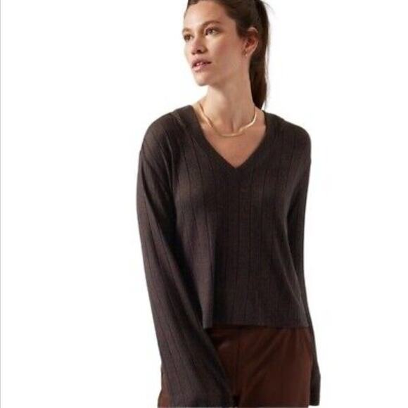 Athleta Harmony Pose Hoodie Sweatshirt Oversized XS Lightweight‎ Relaxed - Picture 1 of 9